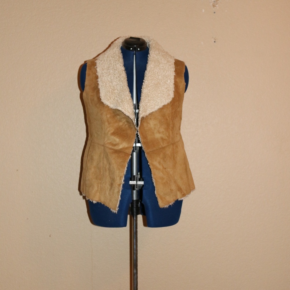 Talbots Women's Tan Vest NWT size XL